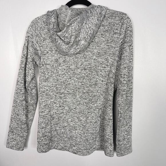 Columbia Womens XSmall Gray Darling Days Pullover Sweatshirt Fleece Button Hood - Picture 2 of 9